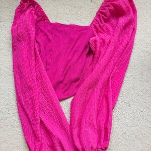 Hot Pink Long Sleeve Top